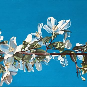 Peinture intitulée "Floraison" par M'Do, Œuvre d'art originale, Acrylique