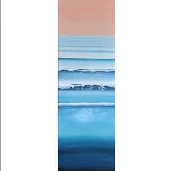 Painting titled "L'Horizon" by M'Do, Original Artwork, Acrylic