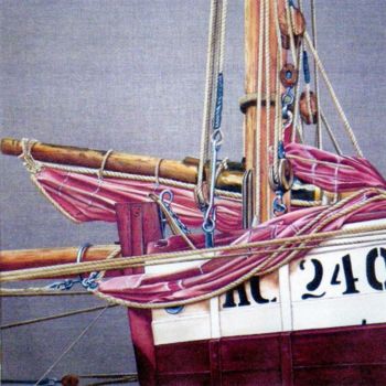 Malerei mit dem Titel "Voiles briques" von M'Do, Original-Kunstwerk, Acryl