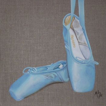 Painting titled "Pointes Bleues" by M'Do, Original Artwork, Acrylic