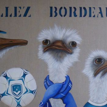Pintura titulada "Allez,Bordeaux" por M'Do, Obra de arte original, Acrílico
