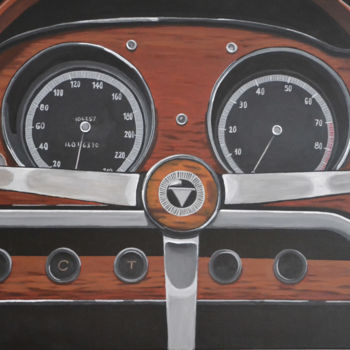 Peinture intitulée "Toyota GT 2000" par Marie-Emérence De Montpellier, Œuvre d'art originale