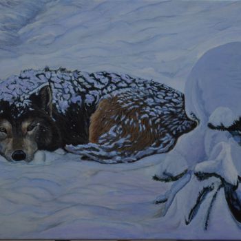 Картина под названием "D. Smith “Winter's…" - Muradov, Подлинное произведение искусства, Масло