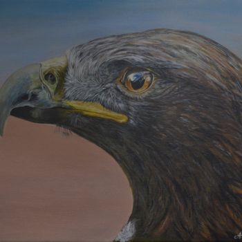 Painting titled "Eagle" by Muradov, Original Artwork, Oil