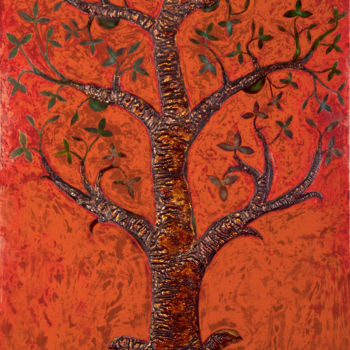 Painting titled "arbre de vie.jpg" by Marie-Dominique Boneu Hyman (MDO), Original Artwork, Other