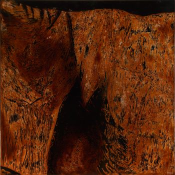 Peinture intitulée "falaises" par Marie-Dominique Boneu Hyman (MDO), Œuvre d'art originale, Autre