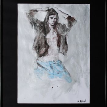 Drawing titled "Lui, à la ceinture…" by Mathieu Drié, Original Artwork