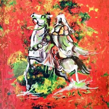 Pintura intitulada "Fantazia" por Med Akram Khouja, Obras de arte originais, Acrílico
