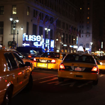 Photography titled "Taxis_Dark" by Mediafuser, Original Artwork, Digital Photography