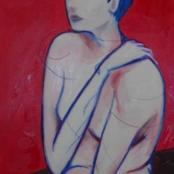 Painting titled "Femme 10" by Medora, Original Artwork