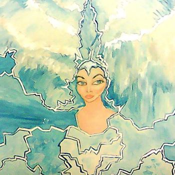 Картина под названием "Вечная мерзлота" - Вера Медяник, Подлинное произведение искусства, Гуашь