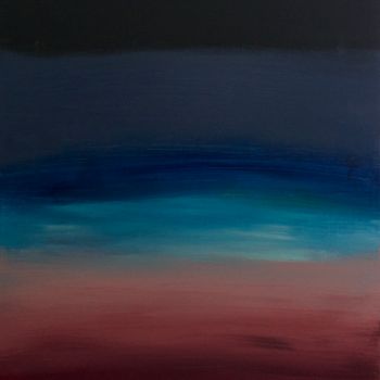 Peinture intitulée "BLEU" par Mégane Klein, Œuvre d'art originale, Acrylique