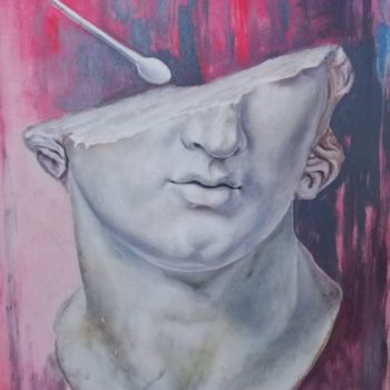 Pintura intitulada "plastic Hubris" por Megid Khedhiry, Obras de arte originais, Óleo