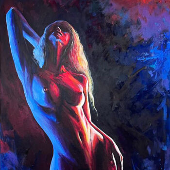 Schilderij getiteld "Naked Venus" door Mehdi Fahraji, Origineel Kunstwerk, Acryl