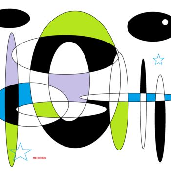 Arts numériques intitulée "dessin numerique" par Mehdi Bdn, Œuvre d'art originale, Travail numérique 2D