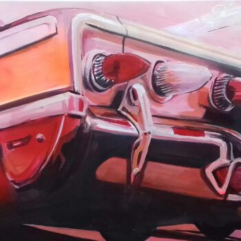 Peinture intitulée "Série voitures anci…" par Meiling Alvarez Marquez, Œuvre d'art originale
