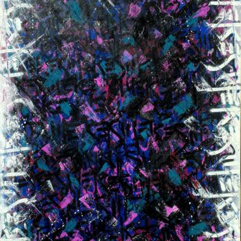 Pittura intitolato "touch-violet" da Mekes, Opera d'arte originale, Spray