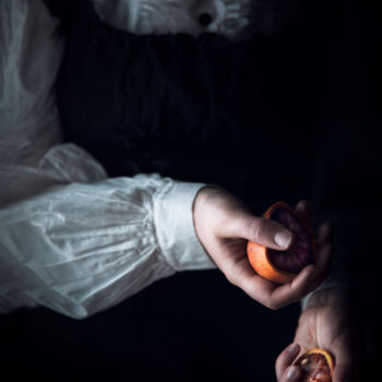 Fotografia intitolato "Les oranges" da Melancholya, Opera d'arte originale, Fotografia manipolata