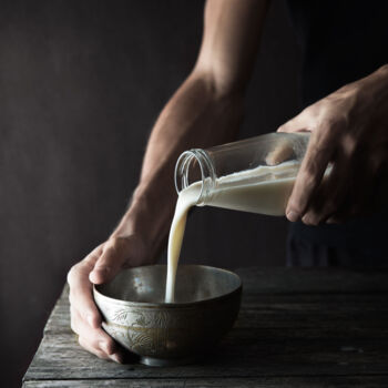 Photographie intitulée "Le lait d'avoine" par Melancholya, Œuvre d'art originale, Photographie numérique