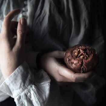Fotografie getiteld "Le muffin au chocol…" door Melancholya, Origineel Kunstwerk, Digitale fotografie
