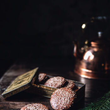 Photography titled "Biscuits au chocola…" by Melancholya, Original Artwork, Digital Photography
