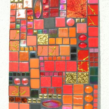 Artisanat intitulée "Tableau mosaique ro…" par Melandyne, Œuvre d'art originale