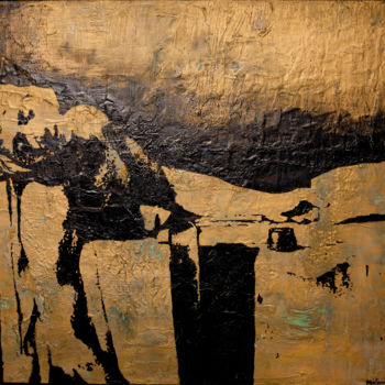 Peinture intitulée "mort-de-marat-2010-…" par Mélanie Brochet, Œuvre d'art originale