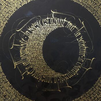 Peinture intitulée "calligraphie 4" par Mélanie Griffon, Œuvre d'art originale, Acrylique Monté sur Châssis en bois