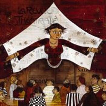Peinture intitulée "levée de rideau !" par Melanie Lusseault, Œuvre d'art originale, Huile