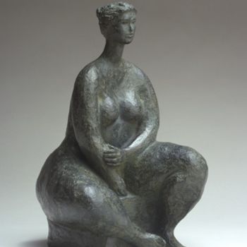 Sculpture titled "JEUNE ETRUSQUE" by Melanie Quentin, Original Artwork, Metals