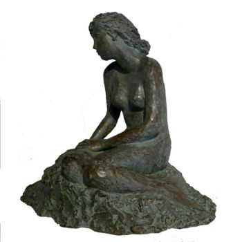 Скульптура под названием "LA FIANCEE DU MARIN" - Melanie Quentin, Подлинное произведение искусства, Металлы