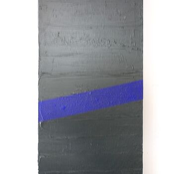 Картина под названием "Purple Stripe" - Melborn, Подлинное произведение искусства, Акрил