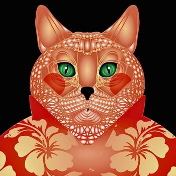"business cat_1" başlıklı Dijital Sanat Melih Suad Kocabıçak tarafından, Orijinal sanat, 2D Dijital Çalışma