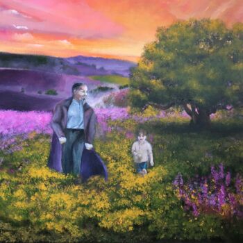 Картина под названием "Путь Абая" - Melina Abdrashitova, Подлинное произведение искусства, Акрил