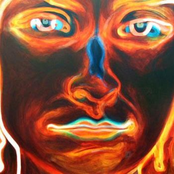 Картина под названием "Portrait X" - Melinda Torok, Подлинное произведение искусства, Масло