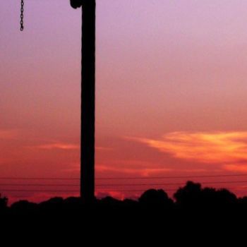 Photographie intitulée "Sunset upon the lake" par Meline White, Œuvre d'art originale, Photographie numérique