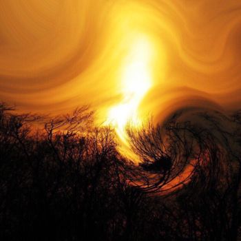 Φωτογραφία με τίτλο "Swirled sunset" από Meline White, Αυθεντικά έργα τέχνης, Ψηφιακή φωτογραφία