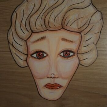 图画 标题为“Sad Starry-eyed” 由Melisa Kanmaz, 原创艺术品, 铅笔