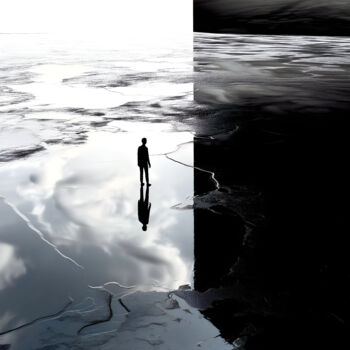 Digital Arts titled "Reflection" by Mélissa Boï, Original Artwork, AI generated image
