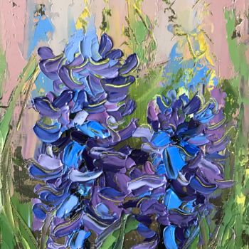 Painting titled "Harmony in Blue" by Melissa Gee, Original Artwork, Oil