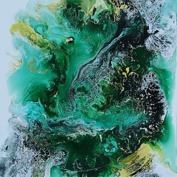 Peinture intitulée "Le bal masqué" par Melle, Œuvre d'art originale, Huile