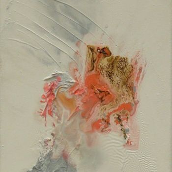 Peinture intitulée "OISEAU  DU  PARADIS" par Melle, Œuvre d'art originale, Huile