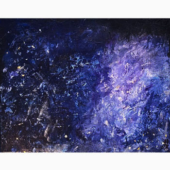 Peinture intitulée "Galactic" par Unreal_abstract, Œuvre d'art originale, Acrylique