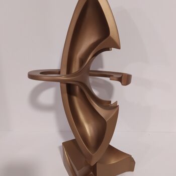 Sculpture intitulée "abstract abstract" par Melor Verulidze, Œuvre d'art originale, Bois