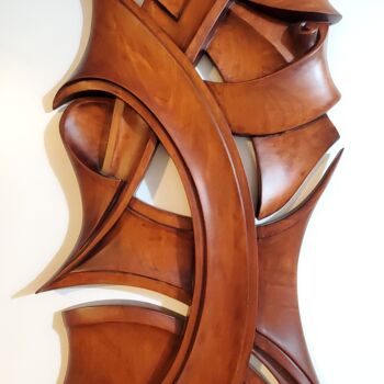 Escultura intitulada "Infinity" por Melor Verulidze, Obras de arte originais, Madeira
