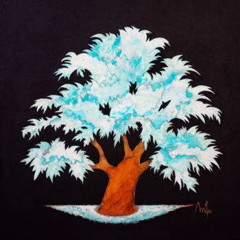Malerei mit dem Titel "rusty tree1.jpg" von Mélou, Original-Kunstwerk, Acryl