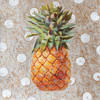 绘画 标题为“Vivid pineapple” 由Maria Meltsaeva, 原创艺术品, 油