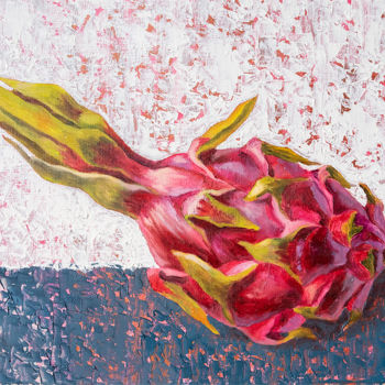 Pittura intitolato "Dragon fruit" da Maria Meltsaeva, Opera d'arte originale, Olio