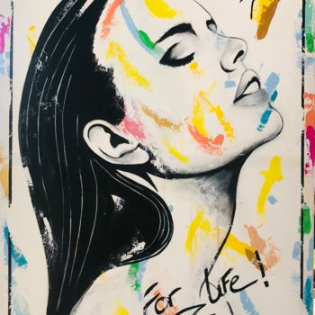 Malarstwo zatytułowany „Queen for Life!” autorstwa Mély Chan, Oryginalna praca, Akryl