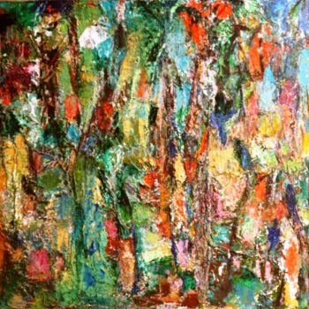 Painting titled "floresta.jpg" by Maria Emilia Amaral, Original Artwork